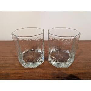 Set of 2 Vintage Libbey “Facets Clear” Old Fashioned Glasses – Discontinued